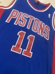 Maillot de Basket #11 Thomas Pistons M&N Bleu